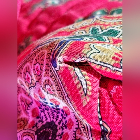 Vera Bradley Indiana Small Duffle Bag Apple Red Print Spring 1991 - Picture 4 of 7